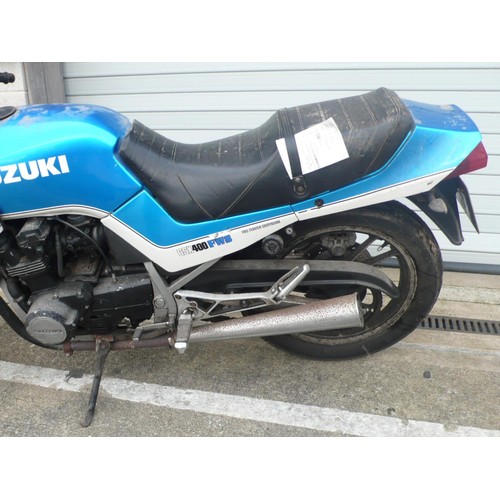 13 - A96AVV
Suzuki GSX400
Manufactured 1983
57448 miles
V5 Present