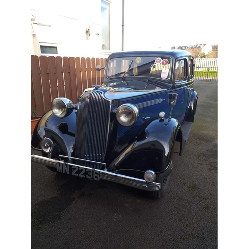 25 - MN2236
Vauxhall DX14 Saloon (Tourer)
First Registered 02.11.1936
Approx 49700 miles
Manual Petrol