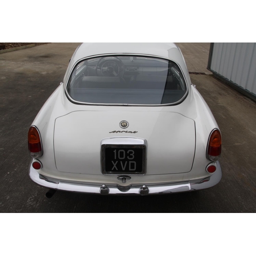 24A - UK REGISTERED
103 XVD
White Alfa Romeo Giulietta Sprint - left hand drive
Manufactured 1961
Approx 4... 