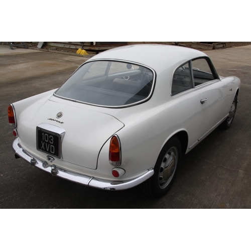 24A - UK REGISTERED
103 XVD
White Alfa Romeo Giulietta Sprint - left hand drive
Manufactured 1961
Approx 4... 