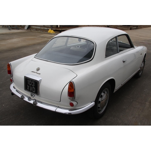 24A - UK REGISTERED
103 XVD
White Alfa Romeo Giulietta Sprint - left hand drive
Manufactured 1961
Approx 4... 