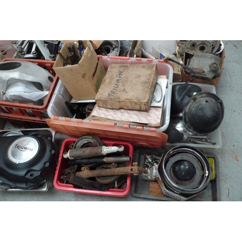 113 - Very large collection of motorcycle engine parts etc