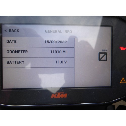 69 - PMN811N
KTM 890 Duke R 
First Registered 01.07.2020
Approx 11,910 miles
Petrol
Engine changed to sma... 