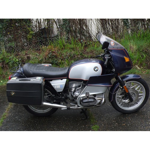 87 - BMN980
BMW R100RS
First registered 17.2.1981
Mileage 23957
Has had new tyres and engine believed to ... 