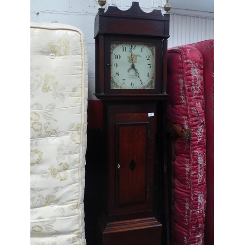 10 - Longcase clock with painted dial, A. Allgood Ledbury?