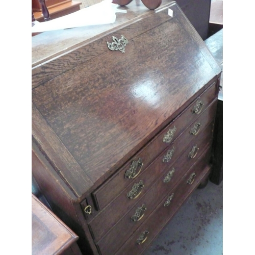 21 - GIII oak fall front bureau