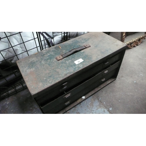 95 - Four drawer metal tool chest