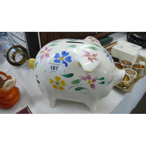 187 - Arthur Wood large pottery Piggy Bank