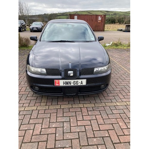 6 - RMN599C
Black Seat Leon 20V Turbo 
First Registered 20.12.2002
Approx 153,000 miles
Manual Petrol
ai... 