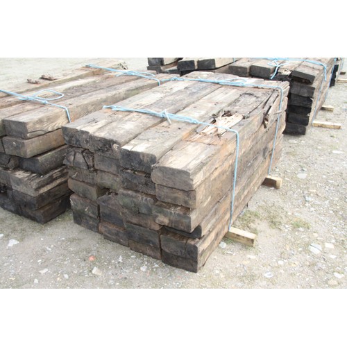 65 - 24 creosote treated Railway sleepers
Length 1.8m width 22.5cm Depth 11.5cm
All sleepers are in vario... 