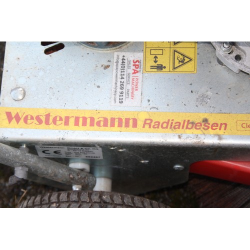 43 - Westermann Radialbesen moss removal sweeper - untested