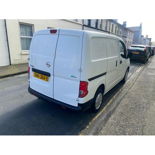 73 - RMN364D
White Nissan NV200 1461cc
First Registered 30.11.2010
Approx 113,000 miles
Manual Diesel
VAT... 