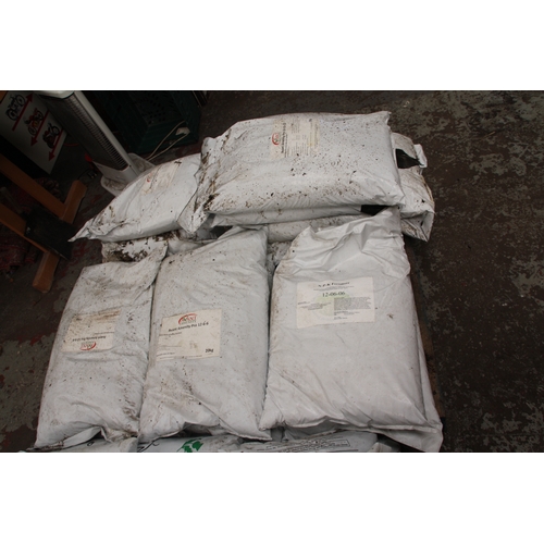 82 - Part pallet approx 12 20kg bags of fertiliser mostly Avant Amenity 10-15-10 & 12-6-6 - see images fo... 