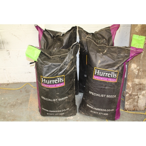 83 - Four 20kg bags of Hurrells Specialist seeds