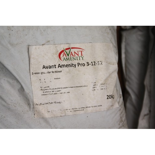 78 - Part Pallett approx 12 20kg bags - Avant Amenity 28-3-15 2%MgO & Avant Amenity 3-12-12 2-4mm granula... 