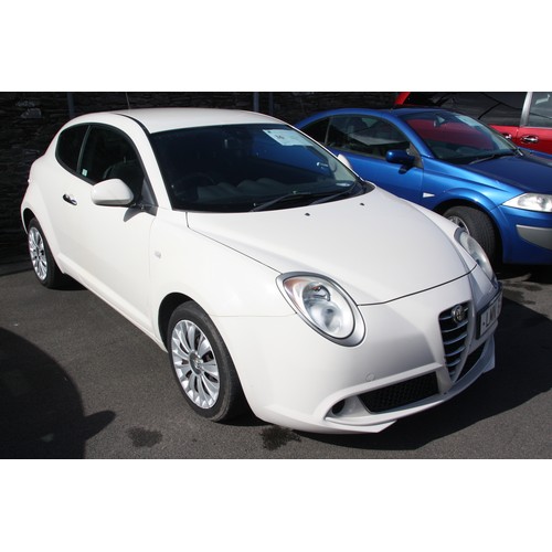 36 - LMN641U
White Alfa Romeo Mito Junior 1368cc
First Registered 07.05.2010
Approx 37,000 miles
Petrol M... 