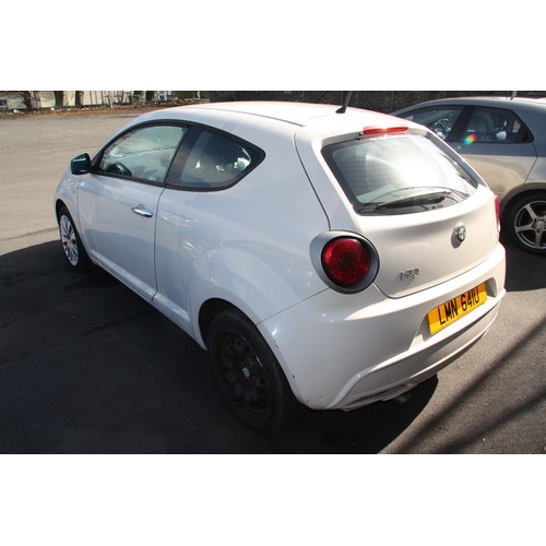 36 - LMN641U
White Alfa Romeo Mito Junior 1368cc
First Registered 07.05.2010
Approx 37,000 miles
Petrol M... 