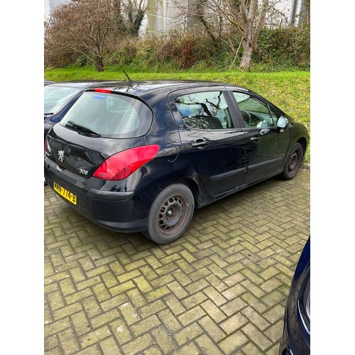 89 - MMN774B
Black Peugeot 308
First Registered 13.03.2008
Petrol
NON RUNNER
Viewing at Ocean Ford