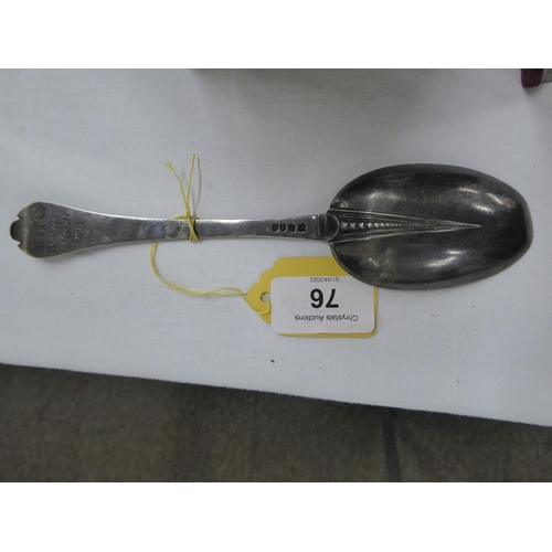 76 - Silver Trefid spoon