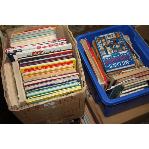 90 - Five boxes of books and annuals