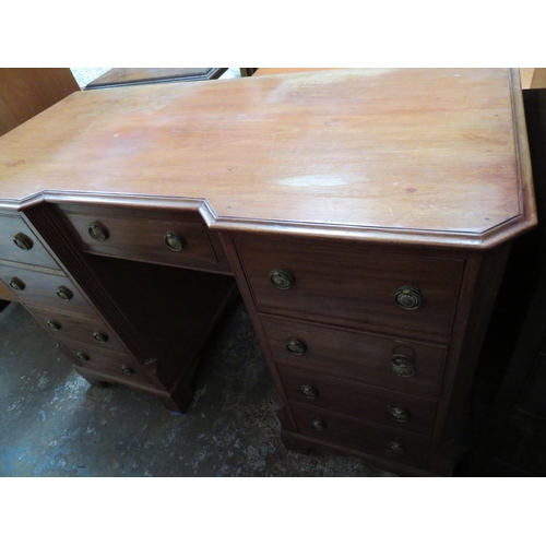 43 - Seven drawer chest with brass ring handles