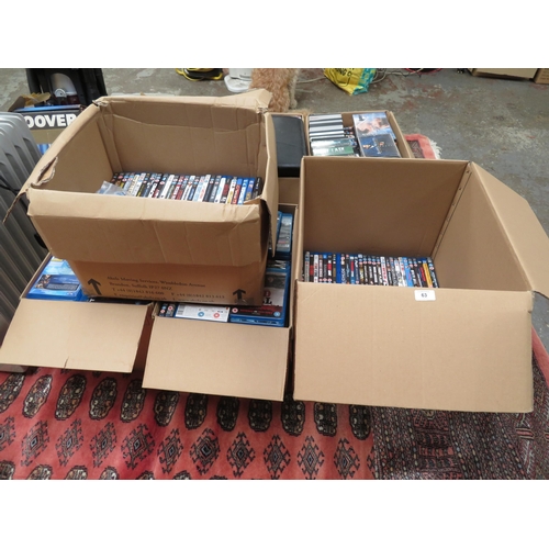 63 - Four boxes of Blu-ray DVDs