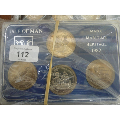 112 - Six Isle of Man Maritime Heritage crown sets 1982