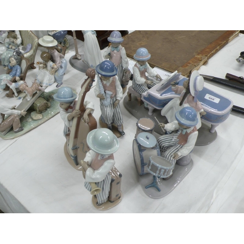 466 - LLadro six piece Jazz Band