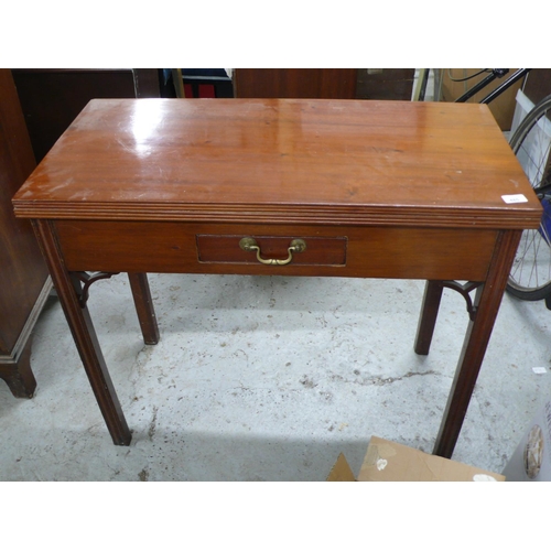 485 - Georgian mahogany flip top tea table