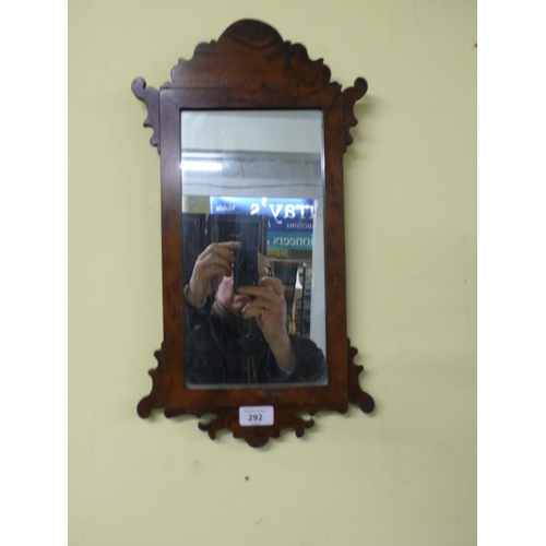 292 - Small Chippendale style wall mirror