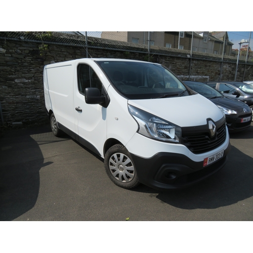 46 - RMN303D
White Renault Trafic  1598cc Van
First Registered 16.12.2015
Approx 77914 miles
Manual Diese... 