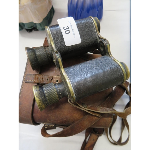 30 - A pair of Ross binoculars in original case