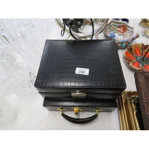 230 - Two quality ladies jewellery cases