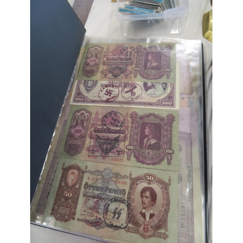 252 - An album of first World War German bank notes and occupied countries