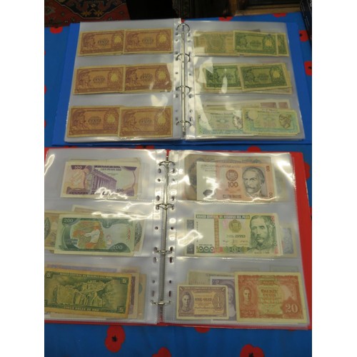 250 - Four albums of worldwide bank notes