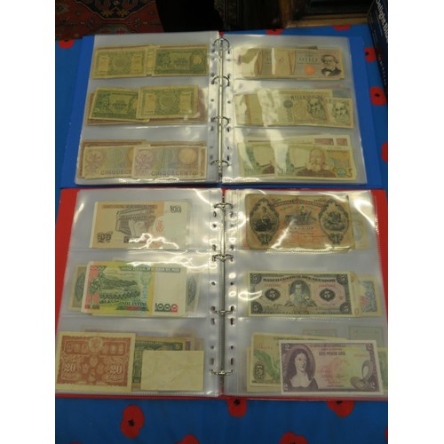 250 - Four albums of worldwide bank notes