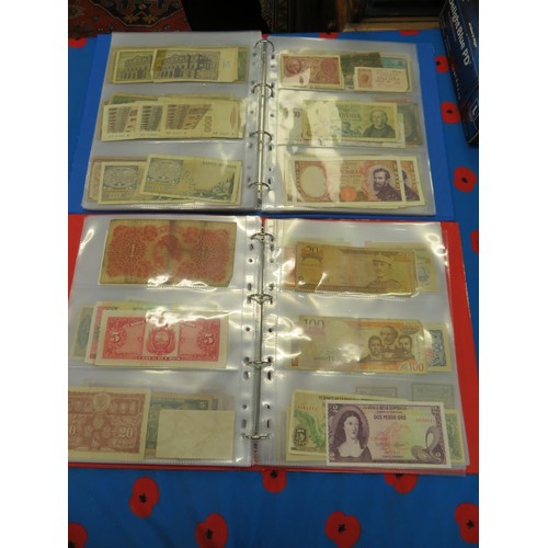 250 - Four albums of worldwide bank notes