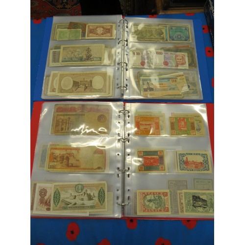 250 - Four albums of worldwide bank notes