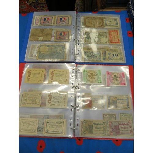 250 - Four albums of worldwide bank notes