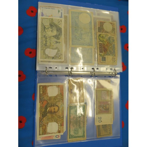 250 - Four albums of worldwide bank notes