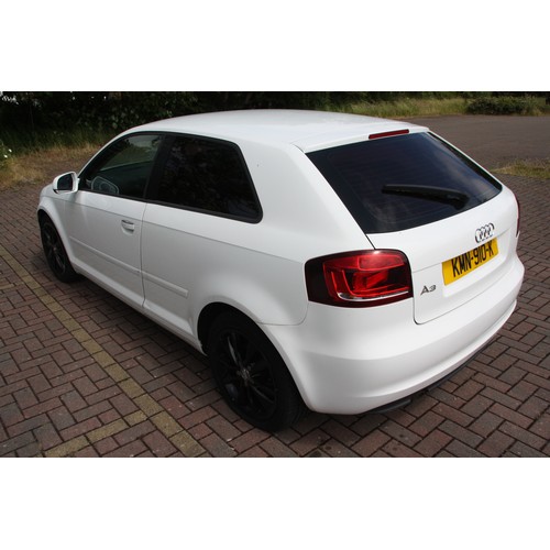 65 - KMN910K
White Audi A3 1.6TDI sport 1598cc
First Registered 23.09.2010
Approx 110,000 miles
Manual Di... 