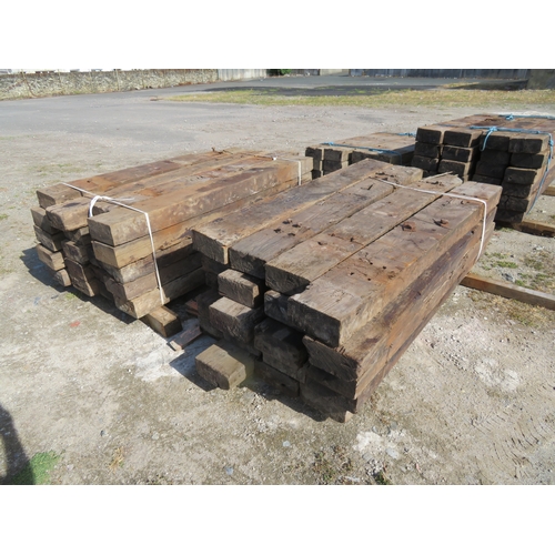 93 - 40 creosote treated Railway sleepers
Length 1.8m width 22.5cm Depth 11.5cm
All sleepers are in vario... 