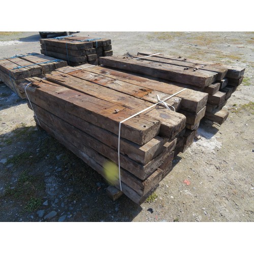 93 - 40 creosote treated Railway sleepers
Length 1.8m width 22.5cm Depth 11.5cm
All sleepers are in vario... 