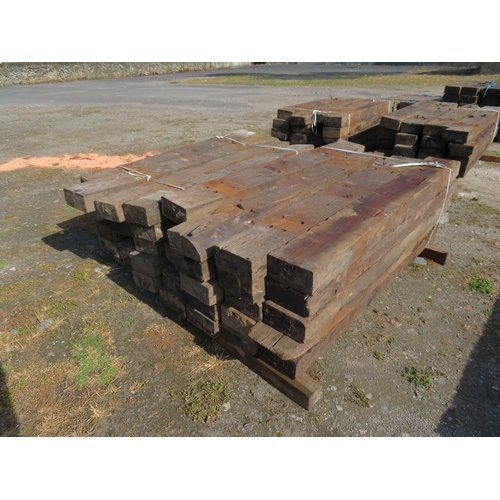 94 - 40 creosote treated Railway sleepers
Length 1.8m width 22.5cm Depth 11.5cm
All sleepers are in vario... 