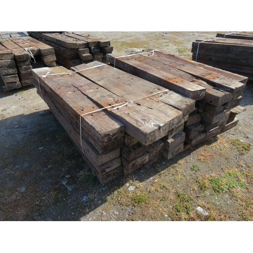 94 - 40 creosote treated Railway sleepers
Length 1.8m width 22.5cm Depth 11.5cm
All sleepers are in vario... 