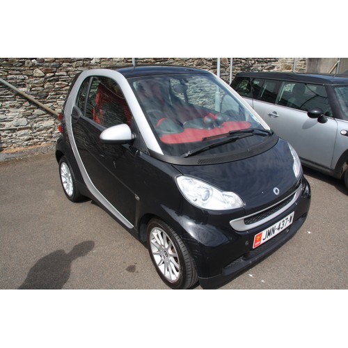 13 - JMN437W
Black Smart FORTWO COUPE
First Registered 19.10.2009
Approx 96,549 miles
Auto (shift) Diesel