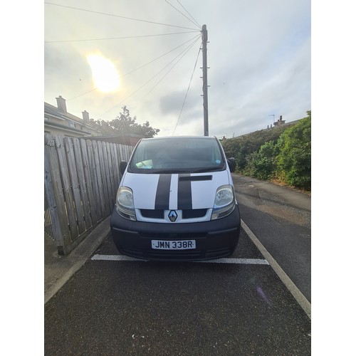 99 - JMN338R
White Renault Traffic 1870cc
First Registered 27.05.2004
Approx 150,000 miles
Manual Diesel
... 