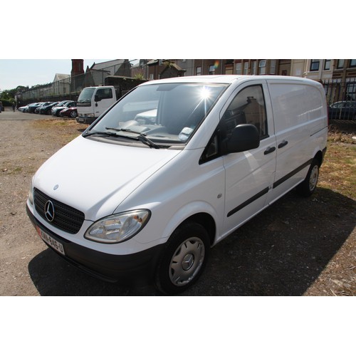 46 - KMN846U
Mercedes Vito 109 CDI 2148cc
First Registered 27.06.2008
Approx 147,000 miles
Manual Diesel
... 