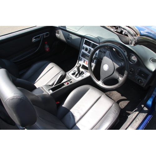 133 - UMN230
Blue Mercedes SLK 230
First Registered 24.04.2002
Approx 87,000 miles
Manual Petrol
Good serv... 