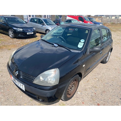 17 - JMN177T
Black Renault Clio Expression 1.4L
First Registered 11.08.2005
Approx 68,000 miles
Auto Petr... 